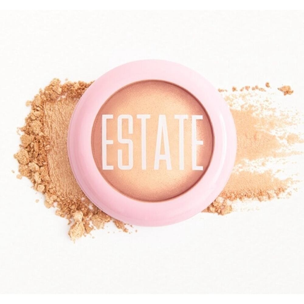Last Chance Estate Cosmetics Dew‎ Me Baked Highlighter Lit Champagne Gold 3g
